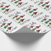 Holly Jolly Elves Wrapping paper Cadeaupapier (Hoek)