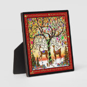 Holly Jolly Festive Kerstmis Fotoplaat (Voorkant)