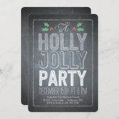 Holly Jolly Fête Invitation (Devant / Derrière)