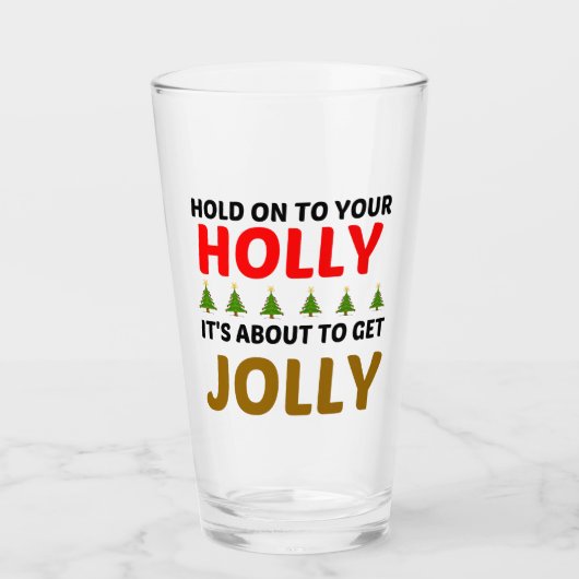 HOLLY JOLLY GLAS (Voorkant)