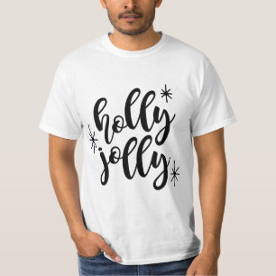 Holly jolly grappig kerst t-shirt