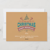 Holly Jolly Joy Carte photo de Noël (Dos)