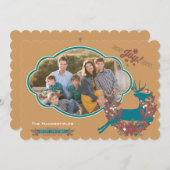 Holly Jolly Joy Carte photo de Noël (Devant / Derrière)