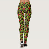 Holly Jolly Kerstfeestdag Leggings (Achterkant)