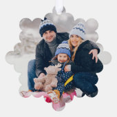 Holly Jolly Kerstfeestdag Ornament Kaart (Achterkant)