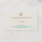 Holly Jolly kerstfeestontwerper Visitekaartje (Achterkant)