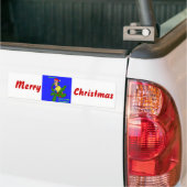 Holly Jolly Kerstmis Bumpersticker (Op Truck)