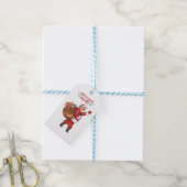 Holly Jolly Kerstmis Cadeaulabel (Met Touw)