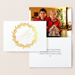 Holly Jolly Kerstmis Folie Kaarten