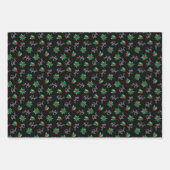 Holly Jolly Kerstmis Inpakpapier Vel (Voorkant)