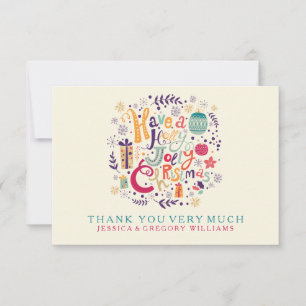 Holly Jolly Kerstmis Kaart