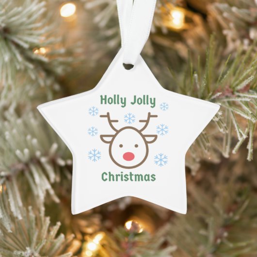 Holly Jolly Kerstmis Ornament (Boom)