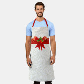 Holly Jolly Kerstmis Schort (Gedragen)