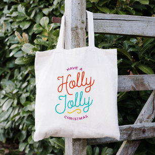 Holly Jolly Kerstmis Tote Bag