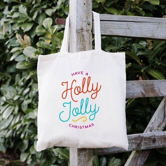 Holly Jolly Kerstmis Tote Bag