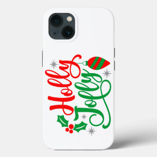 Holly Jolly Kerstsong iPhone 13 Hoesje