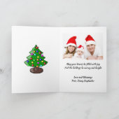 Holly Jolly Kersttypography Classic Song, ZSG Feestdagen Kaart (Binnen)