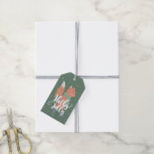 Holly Jolly Little Schattige Sinaasappel Fox Hunte Cadeaulabel (Met Touw)