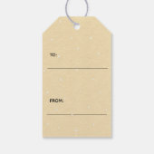 Holly Jolly Little Schattige Sinaasappel Fox Hunte Cadeaulabel (Achterkant)