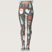Holly Jolly Merry kerst Leggings (Voorkant)