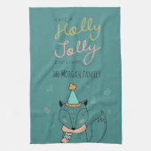Holly Jolly ⎢ Monogram Kitchen Towel Theedoek (Verticaal)