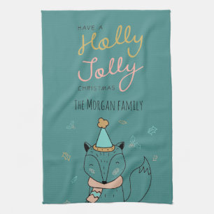 Holly Jolly ⎢ Monogram Kitchen Towel Theedoek
