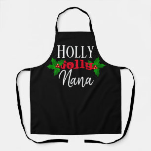 Holly Jolly Nana Kerstzwart Rood Festisch Schort