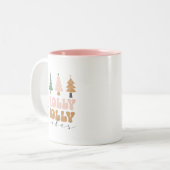 Holly jolly noël cadeau café tasse (Devant gauche)