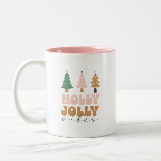 Holly jolly noël cadeau café tasse (Gauche)