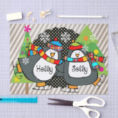 Holly Jolly Penguins Weefpapier Tissuepapier (Craft)
