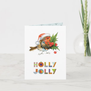 Holly Jolly Robin Kaart