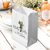 Holly Jolly Schattige Funny Penguin Christmas Medium Cadeauzakje