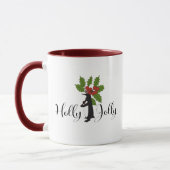 Holly Jolly Schattige Funny Penguin Christmas Mok (Links)