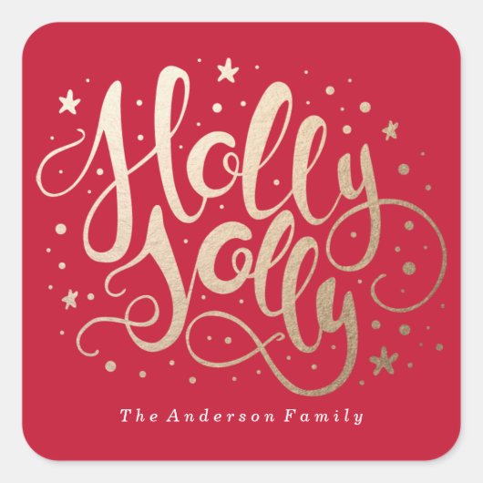 Holly Jolly | Stickers Vacances (Devant)