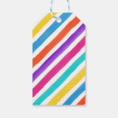 Holly Jolly Stripes kerstcadeaus Cadeaulabel (Achterkant)