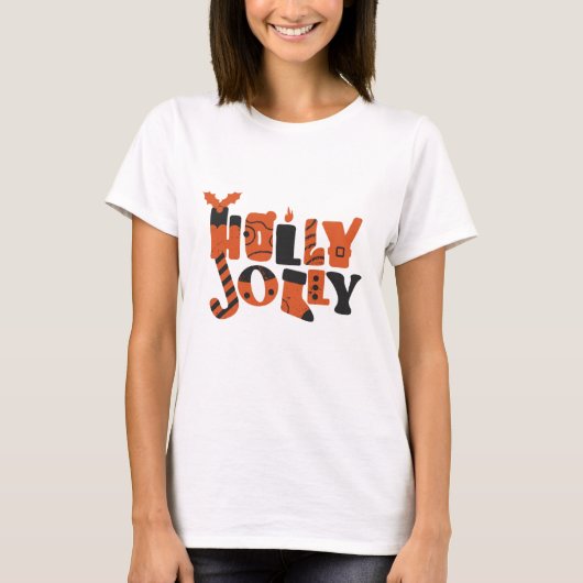 Holly Jolly T-shirt (Voorkant)