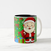Holly Jolly Tweekleurige Koffiemok (Voorkant rechts)