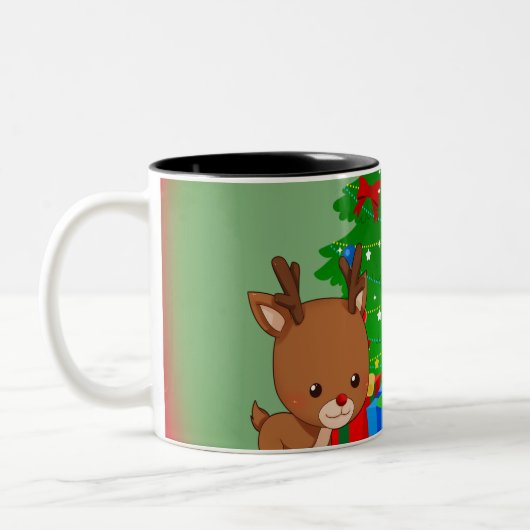 Holly Jolly Tweekleurige Koffiemok (Links)