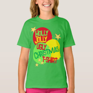 Holly Jolly Ugly Kerstmis T-Shirt Kind T-Shirt