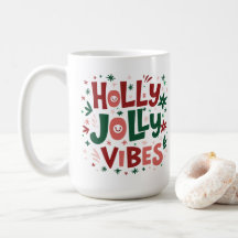 Holly Jolly Vibes Kerst Mok