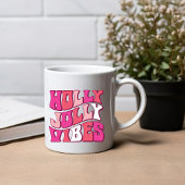 Holly jolly vibes : Noël Boire du café Mug