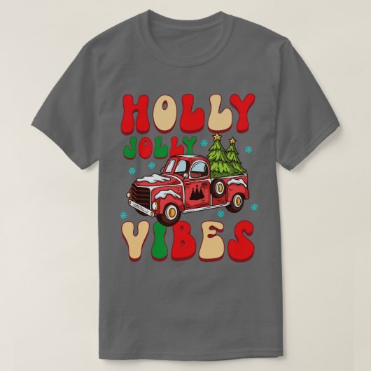 holly jolly Vibes T-shirt (Design voorkant)