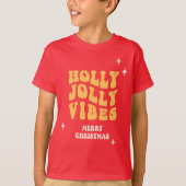 Holly Jolly Vibes - Vrolijk kerstfeest T-shirt (Voorkant)