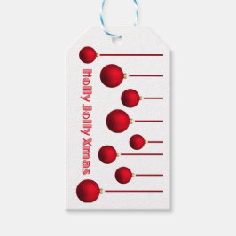 Holly jolly Xmas Cadeaulabel