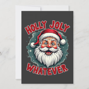 Holly Joly Wat voor Grappige Kerstman Kerstmis Kaart