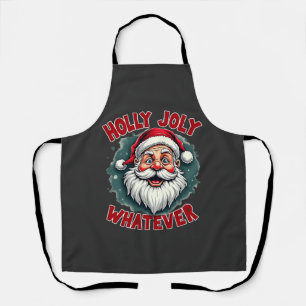 Holly Joly Wat voor Grappige Kerstman Kerstmis Schort