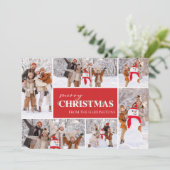 Holly Joyer Noël Photo Collage Carte photo (Debout devant)