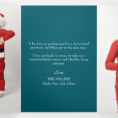 Holly Joyeux Noël Triple Photo Noël (Intérieur au milieu)