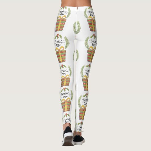 holly kerstboxing day leggings (Achterkant)