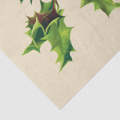  Holly kerstgroet Tissuepapier (Detail)
